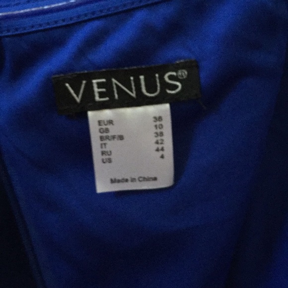 Venus Blue Ruffle Off-The-Shoulder Bodycon Dress - Picture 5 of 5